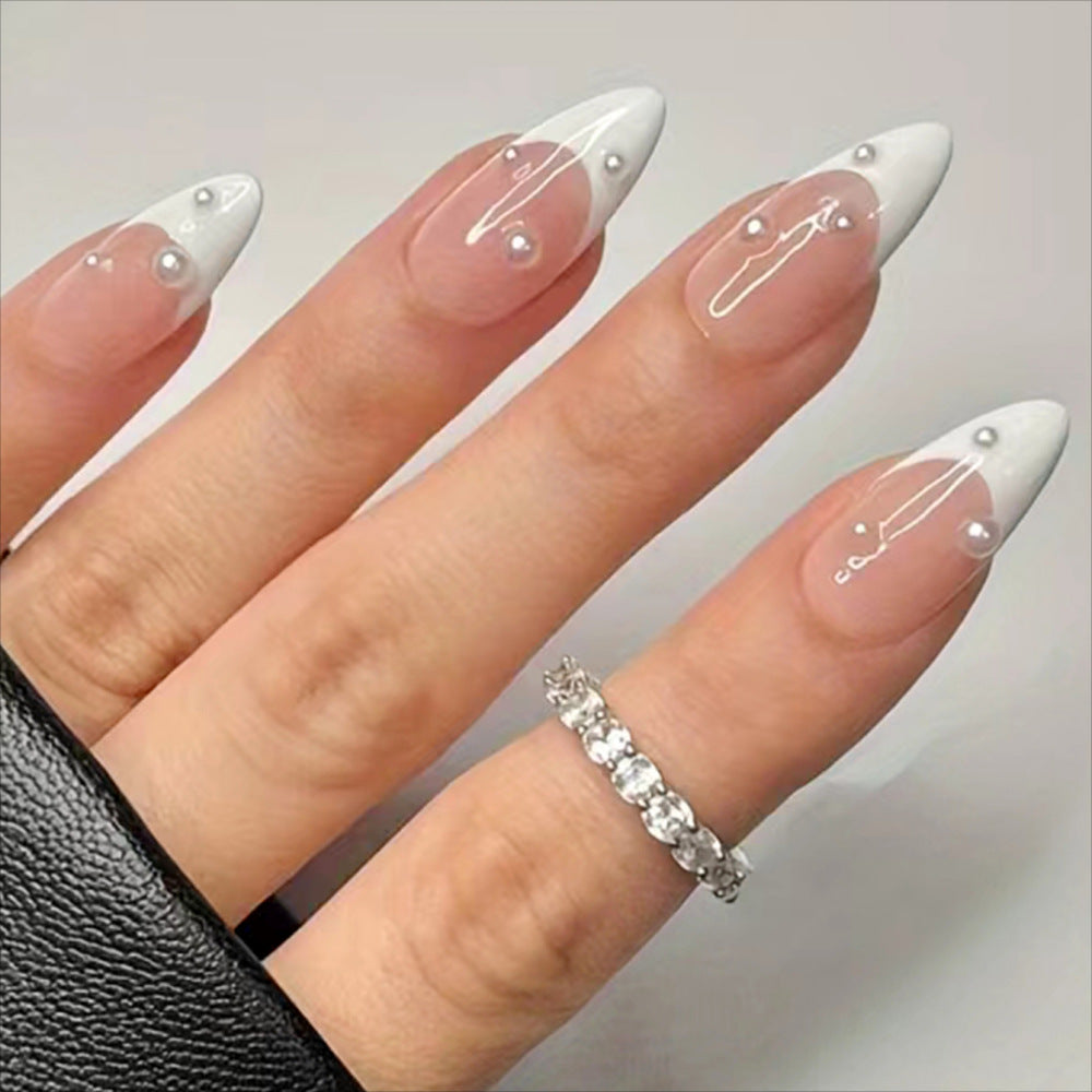 Uñas Francesas de Longitud Media