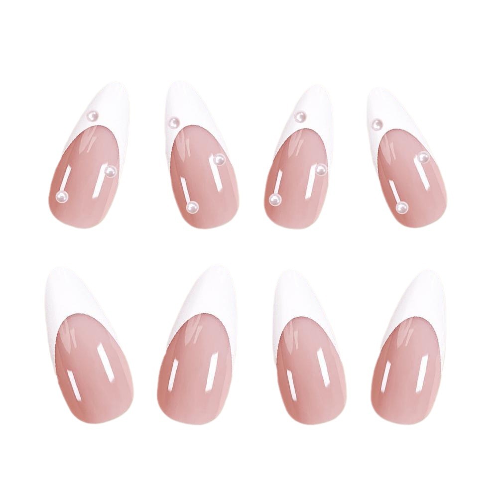 Uñas Francesas de Longitud Media